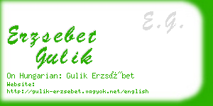erzsebet gulik business card